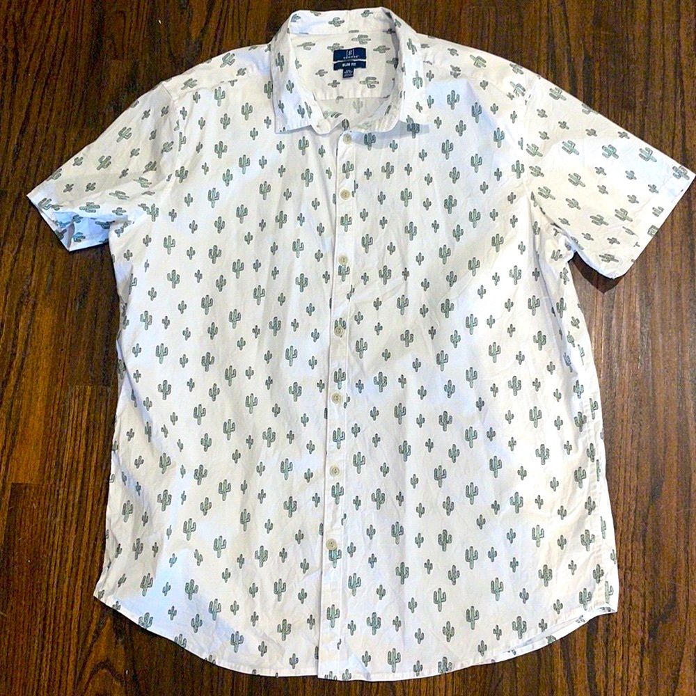 Cactus button down short sleeve
